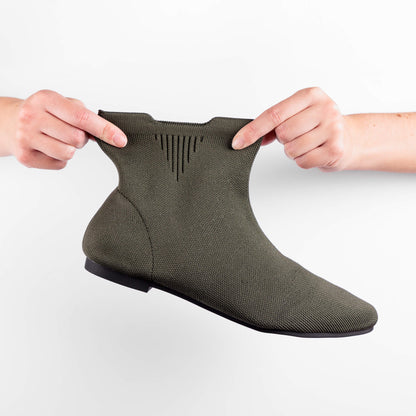Botines Superblandas Oliva repelentes al agua