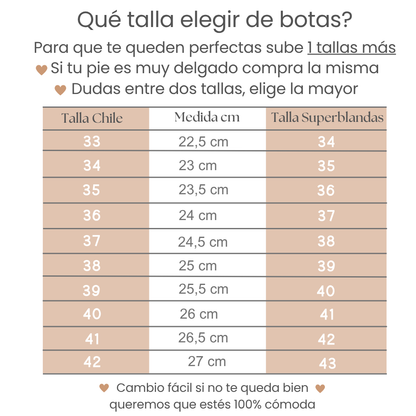 Botines Superblandas Café repelentes al agua