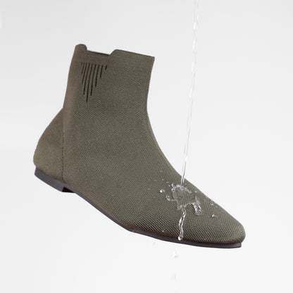 Botines Superblandas Oliva repelentes al agua