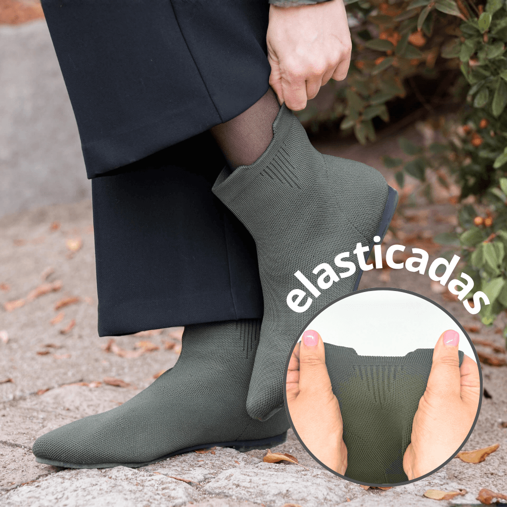 Botines Superblandas Oliva repelentes al agua