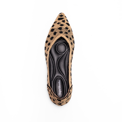 Zapato Superblandas Air leopardo con plantilla acolchada y tejido respirable para mayor comodidad