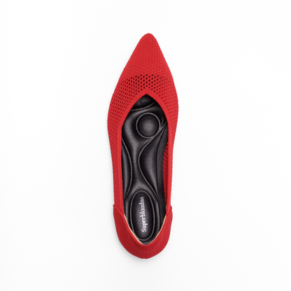 Zapato Superblandas Air rojo con plantilla acolchada diseñada para mayor comodidad