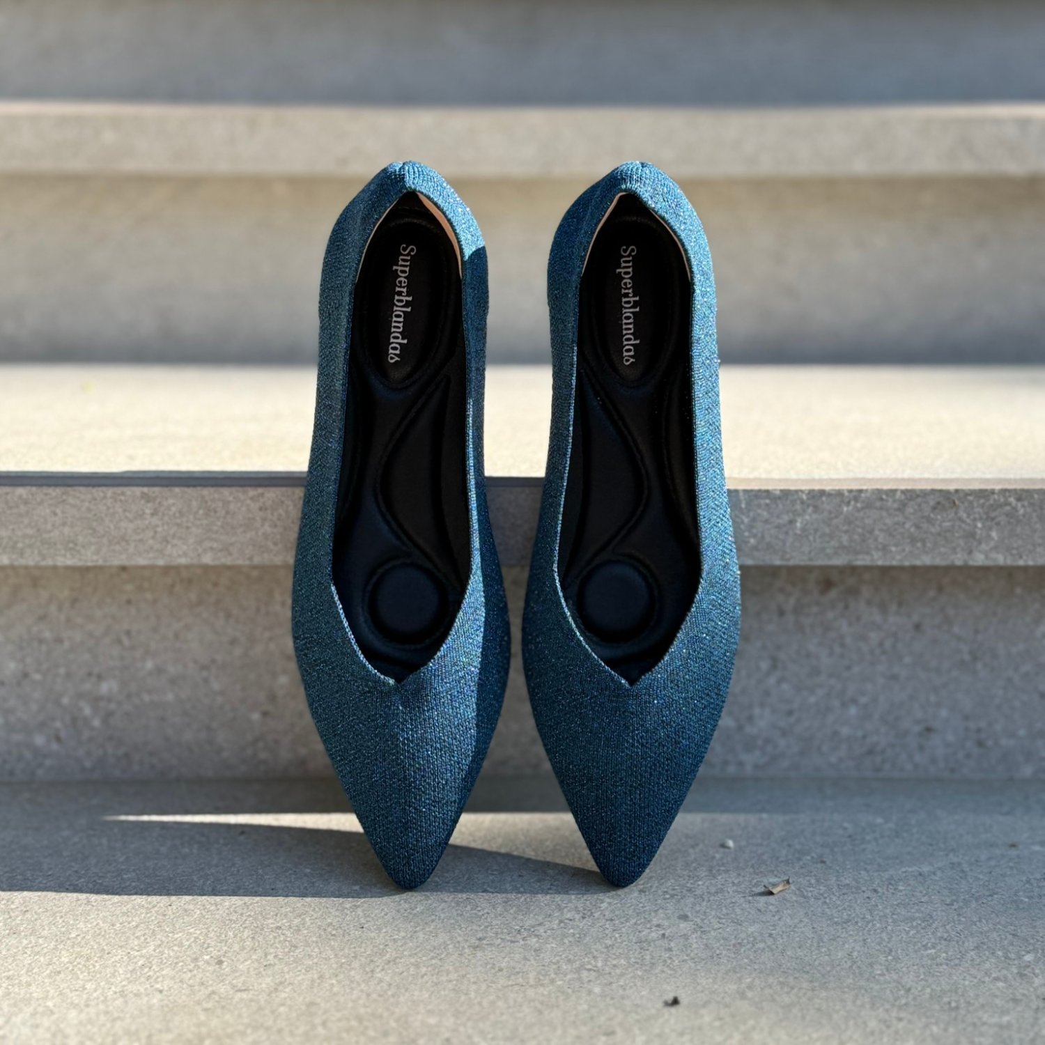 Superblandas Azul Brillos